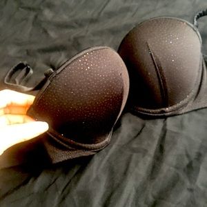 Push up glitter glitter bras 34B black